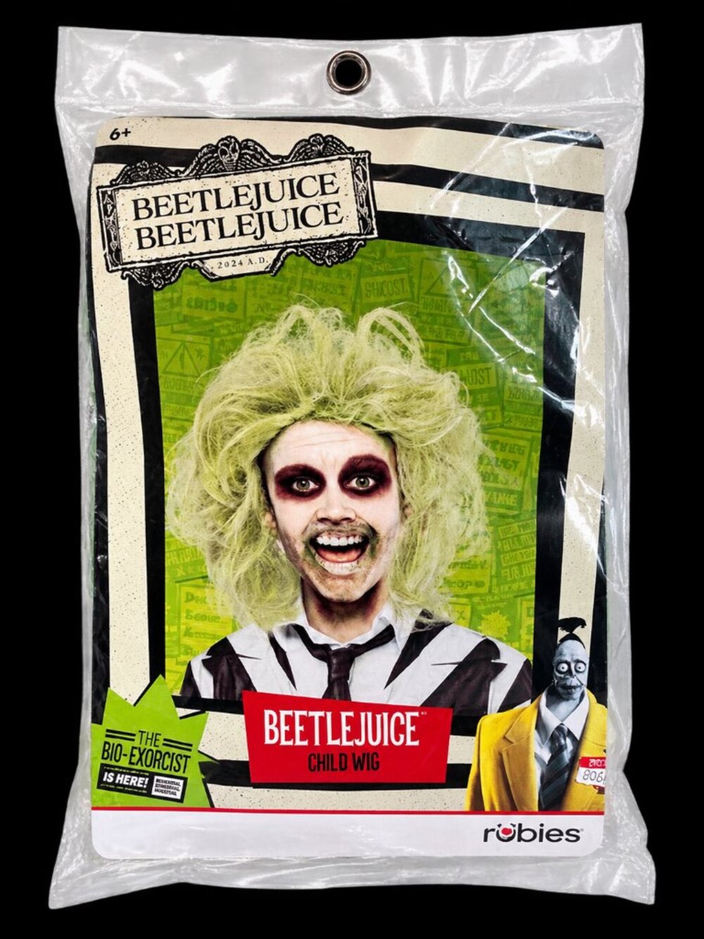 Beetlejuice Kids Costume Wig - Green - Rubie's